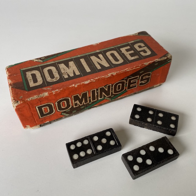 GAME, Vintage Dominoes - Boxed Orange Red